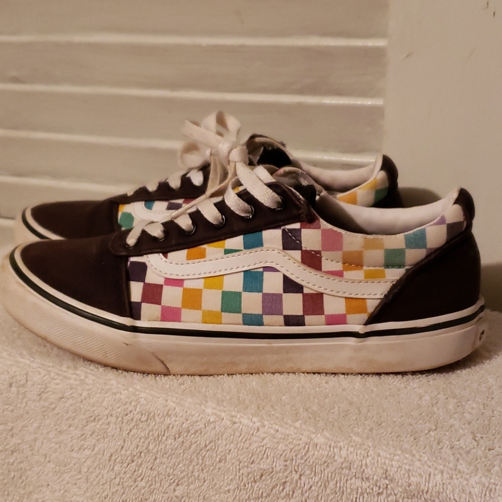VANS WARD CHECKER SKATE SHOES
